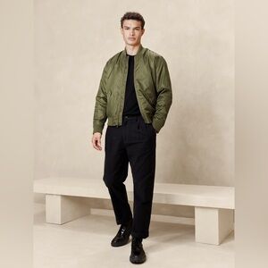 Olive Bomber Jacket from Banana Republic